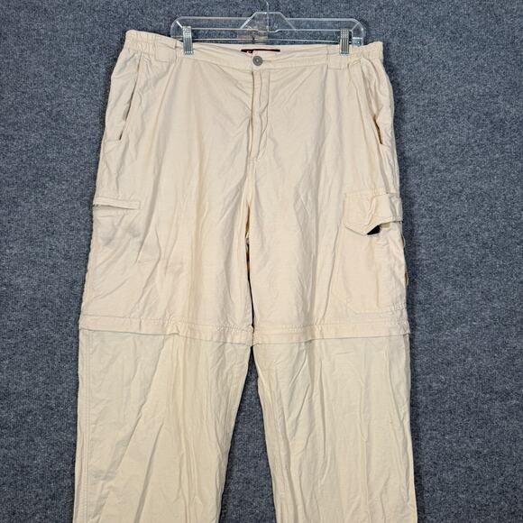 Simms Pants Mens XL Beige Convertible Chino Fishing Hiking Gorpcore Lightweight - Picture 3 of 15